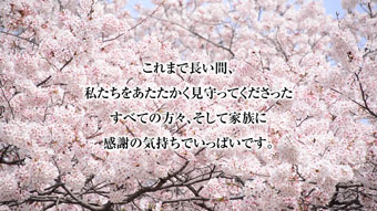 シンプル 桜 ｜ エンドロール